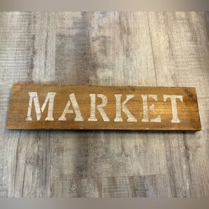 Wooden Farmhouse Market Sign